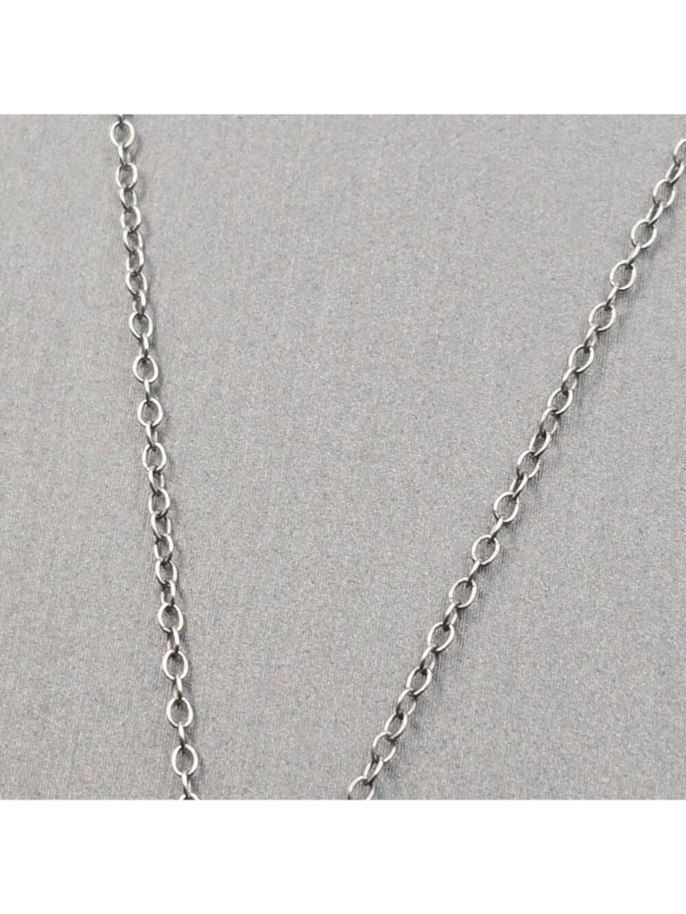 HAN Sterling Silver Crystal Encrusted Cross Pendant Necklace 18" Open Heart 925 - Picture 5 of 11
